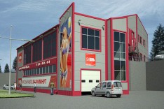 Автомойка из сэндвич-панелей концепция строительства