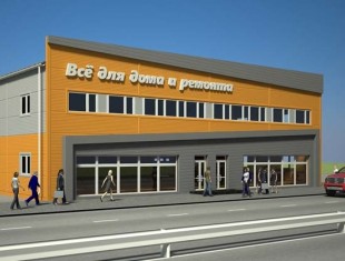 Фасад быстровозводимого объекта