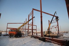 Зимний монтаж металлоконструкций