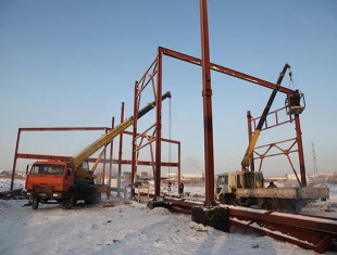 Зимний монтаж металлоконструкций